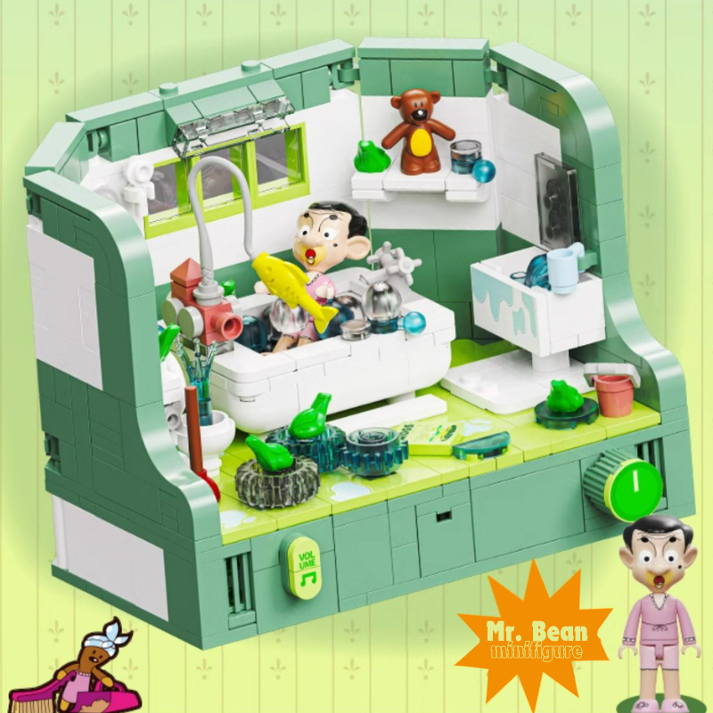 Mr. Bean Bathroom Building Block Set - One Quarter