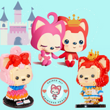 BALODY Ali the Fox Princess Peach Micro-Diamond Particle Building Block Set-One Quarter