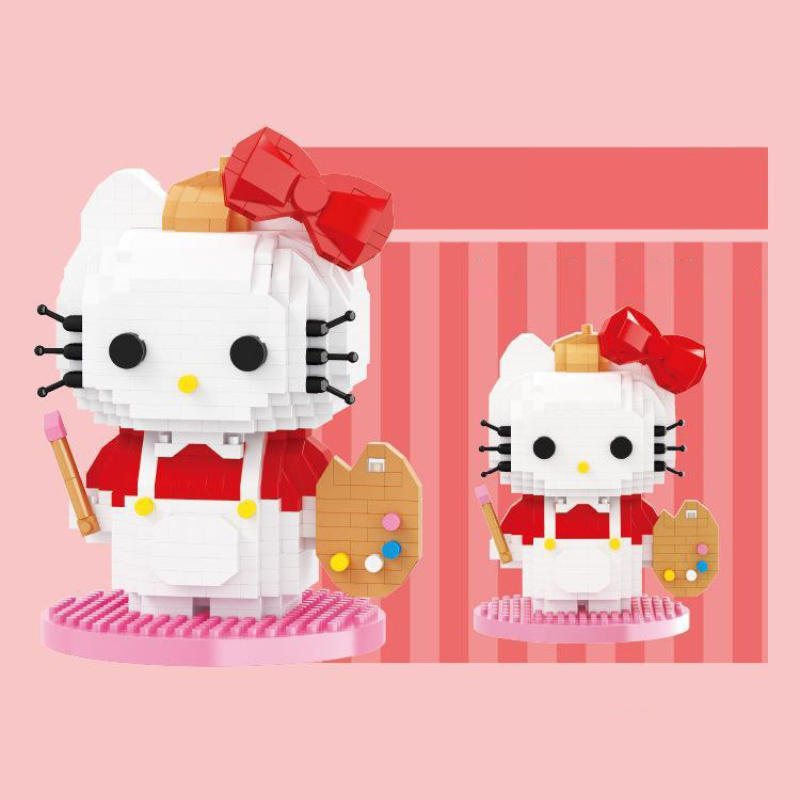 Sanrio Hello Kitty Impressionist Painter Micro-Diamond Particle ...
