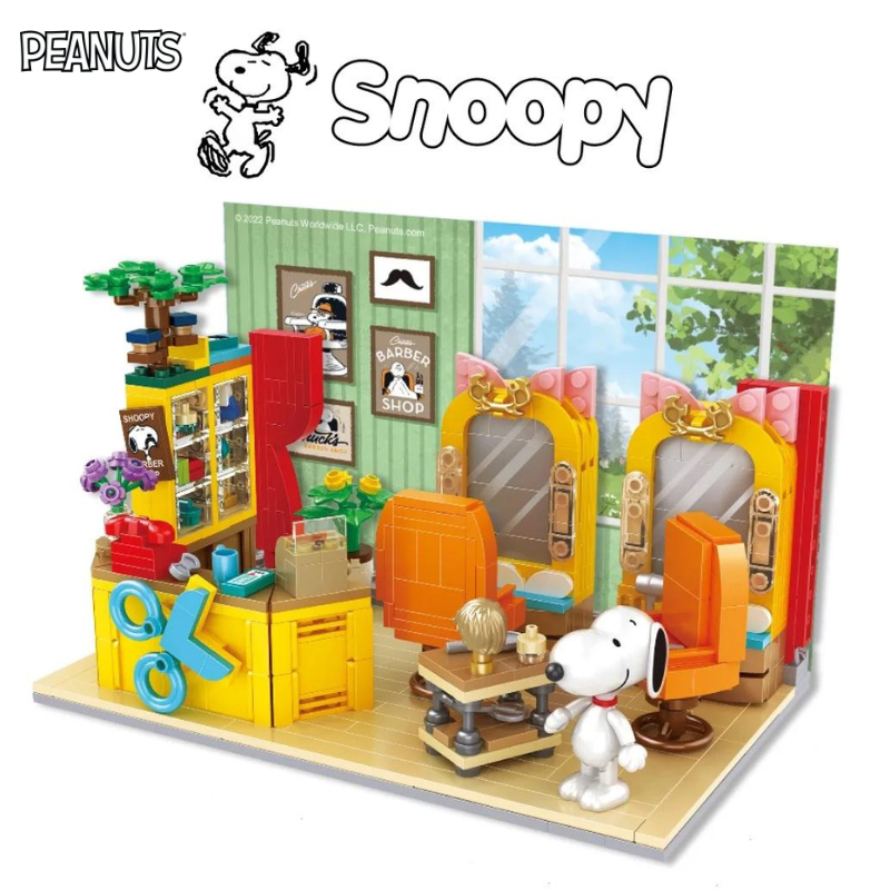 Peanuts® Snoopy Town Tale Hair Salon Building Block Set