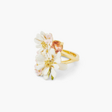 Les Néréides Berthe Morisot Young Girl in a Ball Gown Flower Bouquet Cocktail Ring-One Quarter