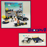 LiNooS Peanuts® Snoopy Lunar Traveler Observatory Building Block Set-One Quarter
