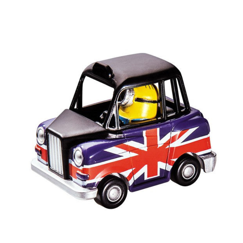 Despicable Me Minions Stuart with Hackney Carriage 1 43 Die Cast Vehicle One Quarter