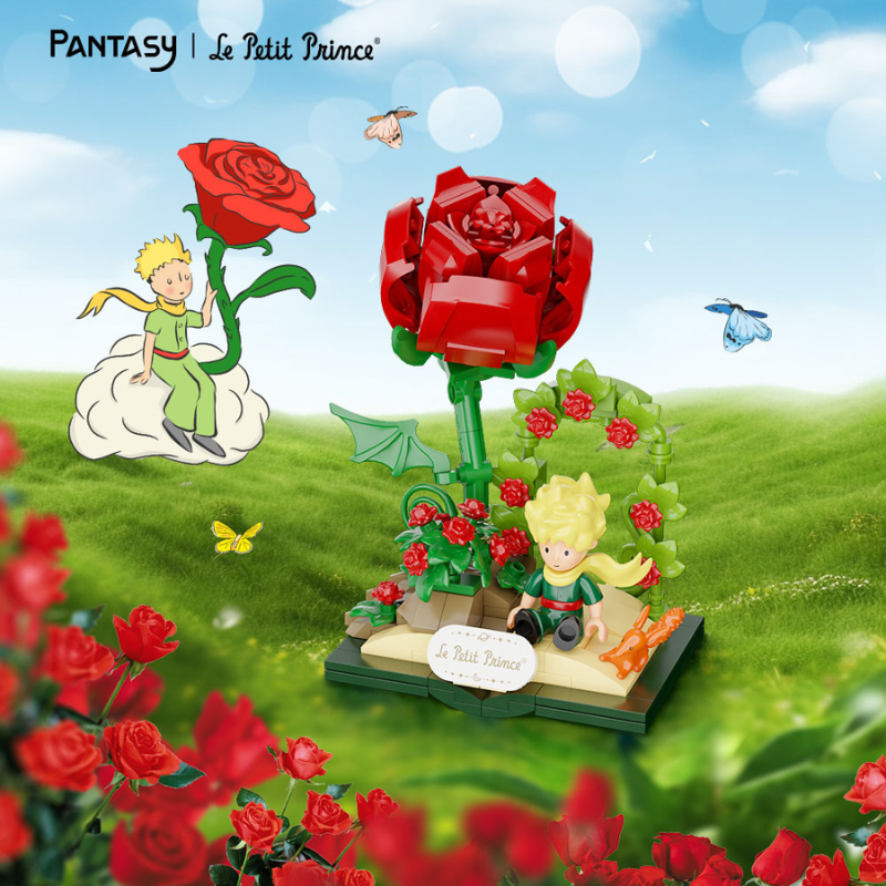 Le Petit Prince Starry Ride Rose Building Toy Set - One Quarter Le Petit Prince Starry Ride Rose Building Toy Set - One Quarter