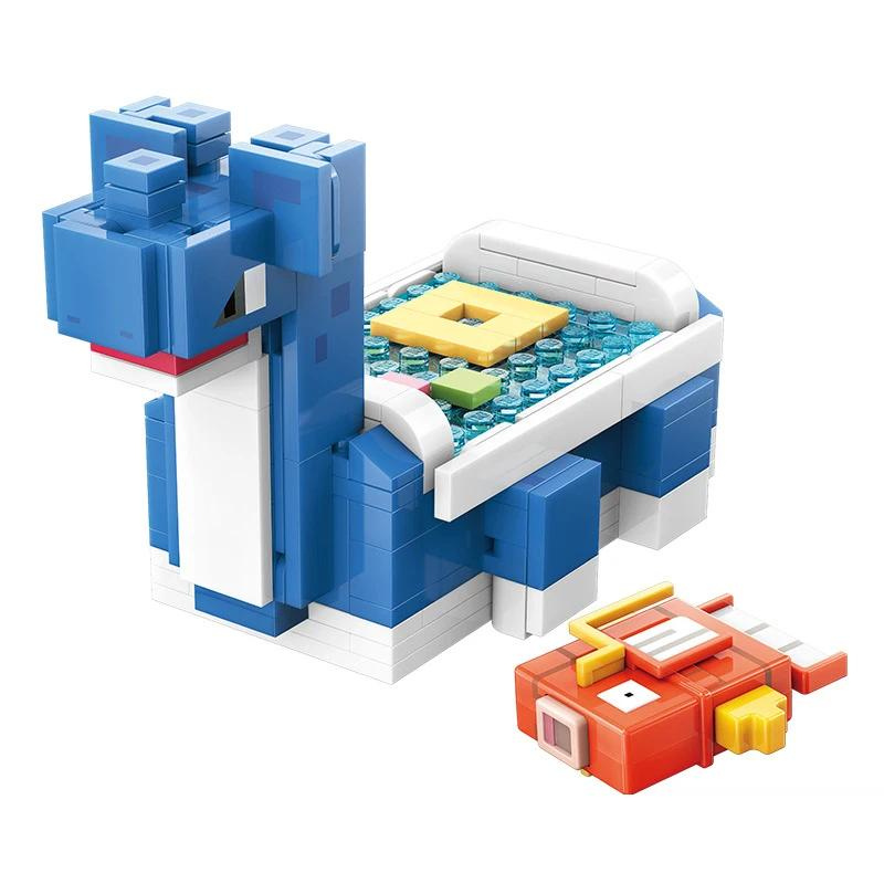 Pokemon Quest Magikarp and Lapras Pool Building Block Set One Quarter