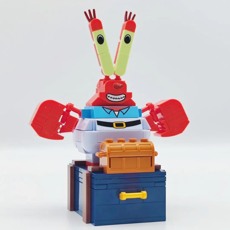 SpongeBob SquarePants Mr. Krabs Treasure Chest Building Block Set - One