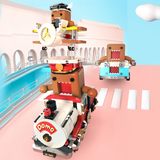 AREA-X Domo-Kun Steam Train Building Block Set-One Quarter