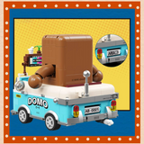 AREA-X Domo-Kun Vintage Car Building Block Set-One Quarter