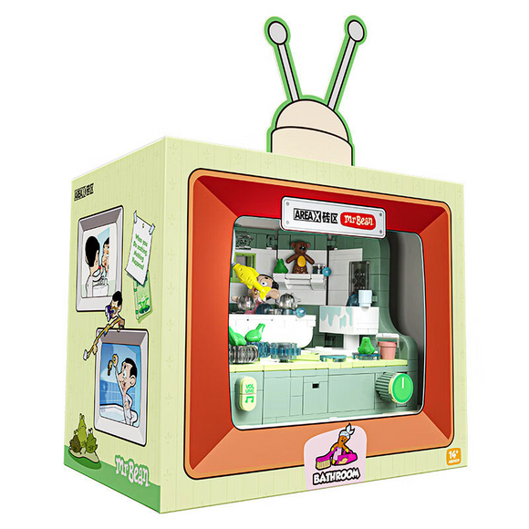 AREA-X Mr. Bean Bathroom Building Block Set-One Quarter