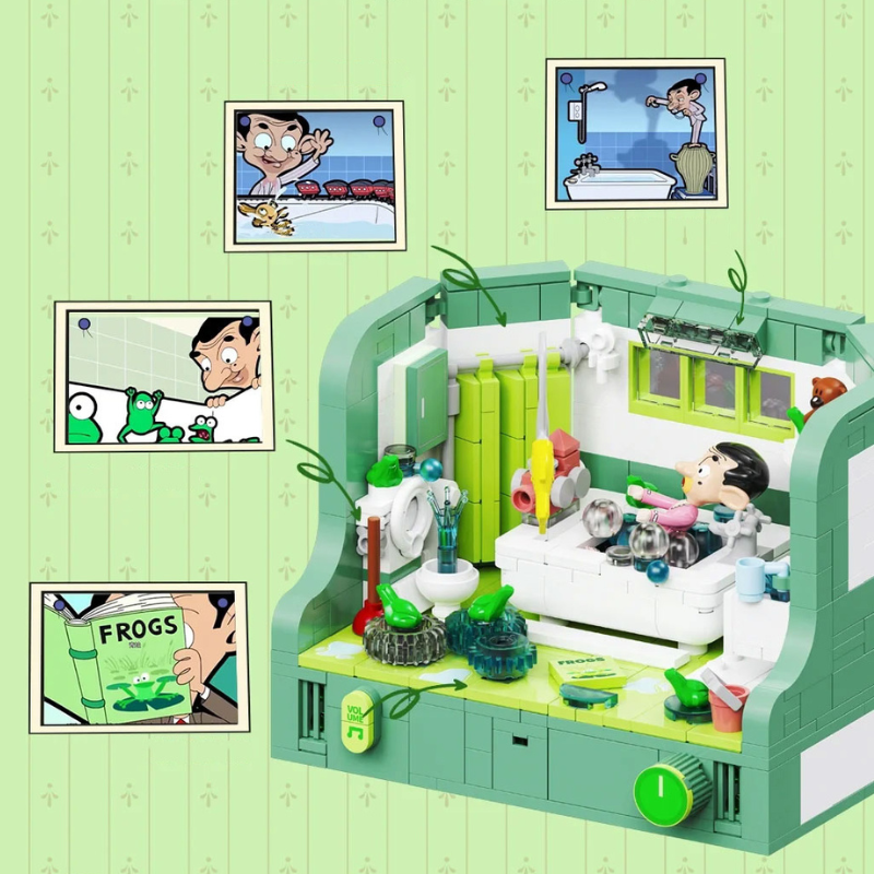 Mr. Bean Bathroom Building Block Set - One Quarter