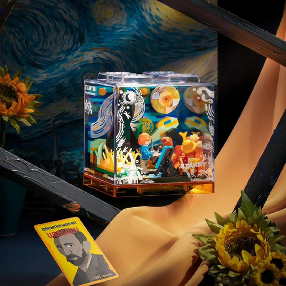 AREA-X Inspiration from Art Vincent van Gogh 's Naturalism Building Block Set-One Quarter