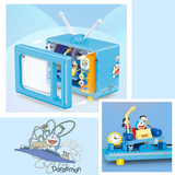 BALODY Doraemon Retro Television Mini Particle Building Block Set-One Quarter