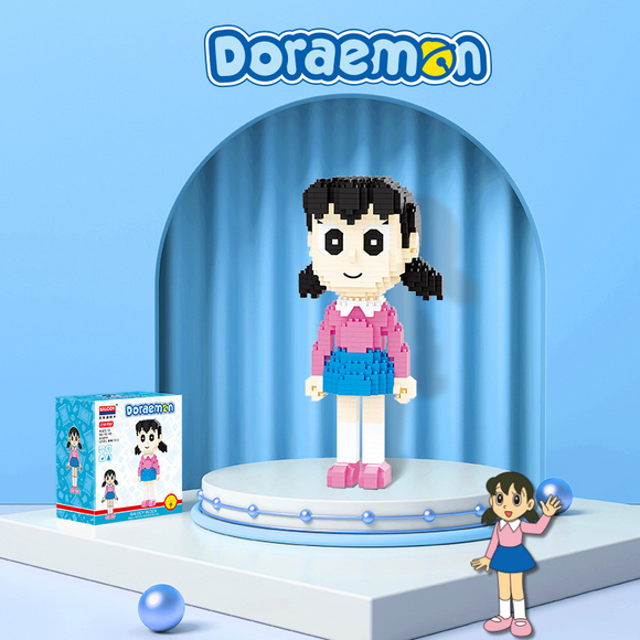 BALODY Doraemon Shizuka Minamoto Micro-Diamond Particle Building Block Set-One Quarter