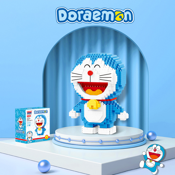BALODY Doraemon Standing Pose Micro-Diamond Particle Building Block Set-One Quarter