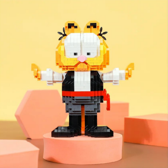BALODY Garfield Kung Fu Master Micro-Diamond Particle Building Block Set-One Quarter