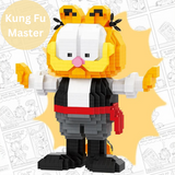 BALODY Garfield Kung Fu Master Micro-Diamond Particle Building Block Set-One Quarter