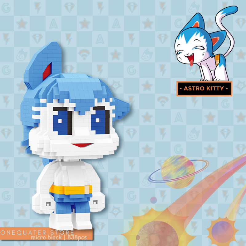 Go Astro Boy Go Astro Kitty Micro-Diamond Particle Building Block