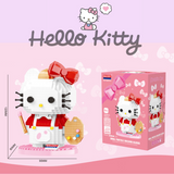 BALODY Sanrio Hello Kitty Impressionist Painter Micro-Diamond Particle Building Block Set-One Quarter