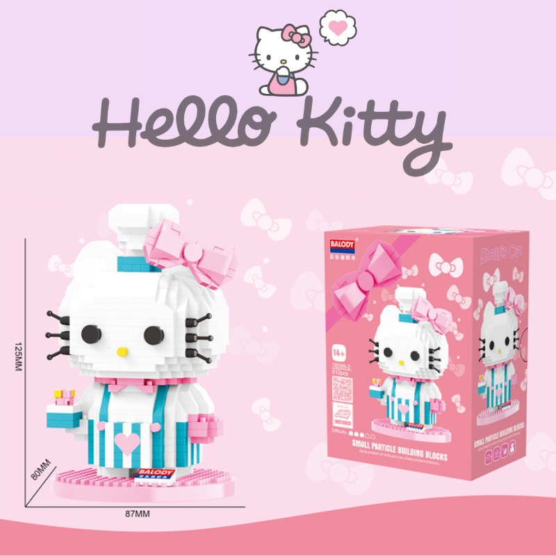 Sanrio Hello Kitty Pâtissier Micro-Diamond Particle Building Block Set ...