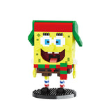 BALODY SpongeBob SquarePants Winter Style Micro-Diamond Particle Building Block Set-One Quarter