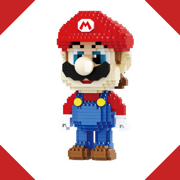 BALODY Super Mario Mario Micro-Diamond Particle Building Block Set-One Quarter