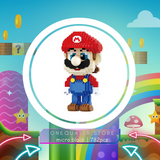 BALODY Super Mario Mario Micro-Diamond Particle Building Block Set-One Quarter
