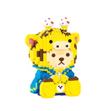 BALODY Teddy Bear Dressed as Giraffe Micro-Diamond Particle Building Block Set-One Quarter