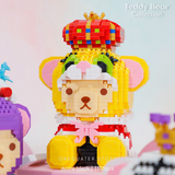 BALODY Teddy Bear Dressed as Lion Micro-Diamond Particle Building Block Set-One Quarter