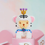 BALODY Teddy Bear Dressed as White Bengal Tiger Micro-Diamond Particle Building Block Set-One Quarter