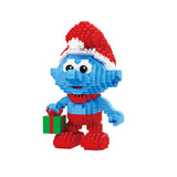 BALODY The Smurfs Jokey Smurf in Holiday Costume Micro-Diamond Particle Building Block Set-One Quarter