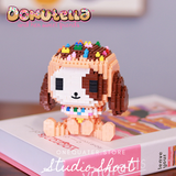 BALODY Tokidoki Donutella™ and Her Sweet Friends Donutino Micro-Diamond Particle Building Block Set-One Quarter