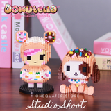 BALODY Tokidoki Donutella™ and Her Sweet Friends Donutino Micro-Diamond Particle Building Block Set-One Quarter