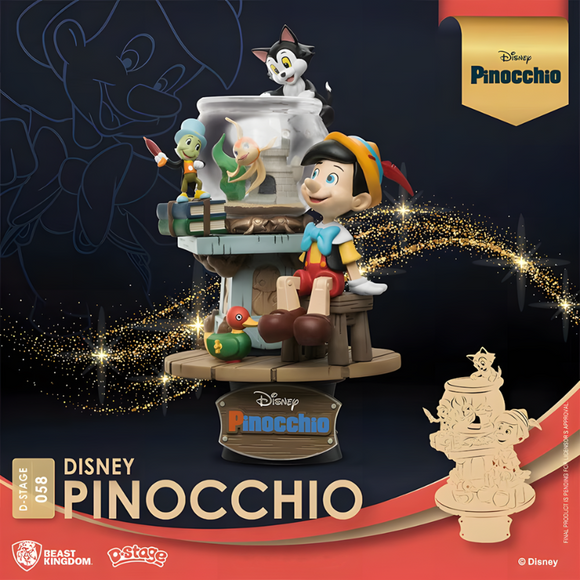 Beast Kingdom Disney Staging Your Dreams Pinocchio Diorama Stage-One Quarter