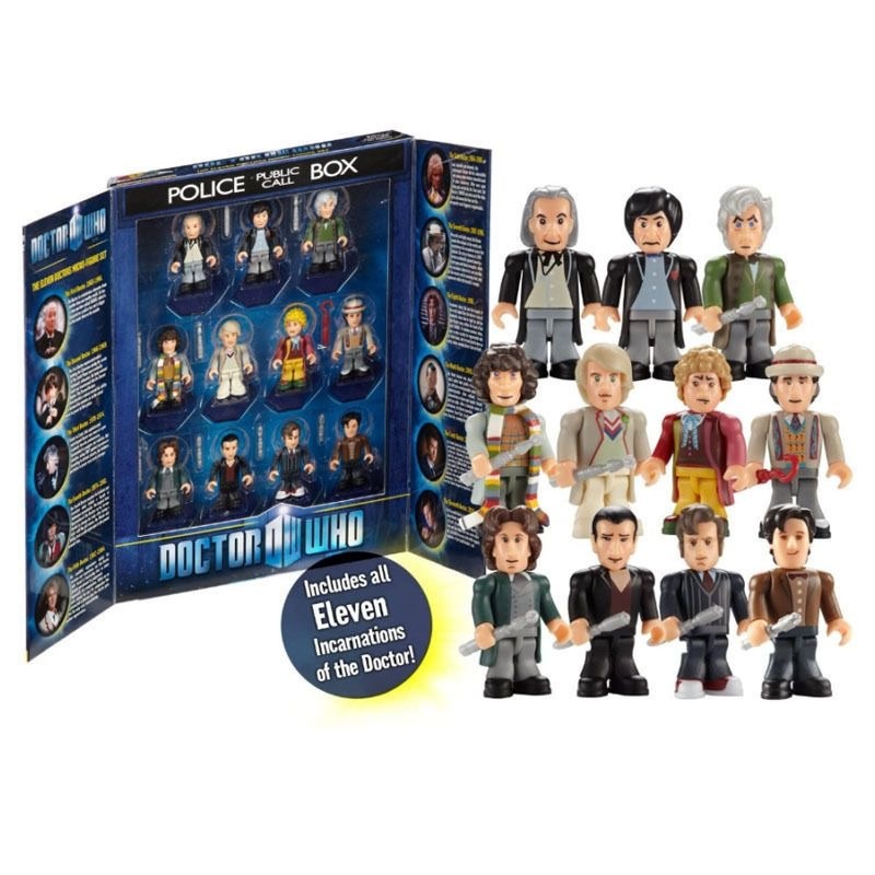 Doctor Who Character Building Eleven Doctors Mini Figure Set - One Quarter