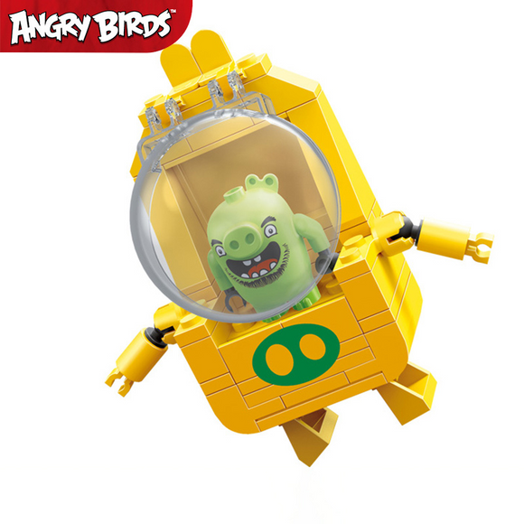 EDUKiE Angry Birds™ Piggy Diving Suit Building Block Set-One Quarter