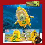 EDUKiE Angry Birds™ Piggy Diving Suit Building Block Set-One Quarter