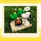 HSANHE Peanuts® A Day with Snoopy II Mystery Boxes Building Block Set-One Quarter