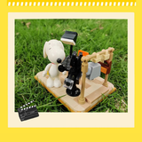 HSANHE Peanuts® A Day with Snoopy II Mystery Boxes Building Block Set-One Quarter