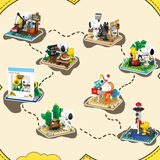 HSANHE Peanuts® A Day with Snoopy II Mystery Boxes Building Block Set-One Quarter