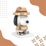HSANHE Peanuts® Snoopy Detective Snoopy BrickHeadz Building Block Set-One Quarter