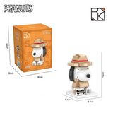 HSANHE Peanuts® Snoopy Detective Snoopy BrickHeadz Building Block Set-One Quarter