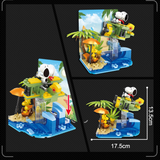 HSANHE Peanuts® Snoopy Town Tale Airplane Building Block Set-One Quarter