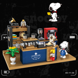 HSANHE Peanuts® Snoopy Town Tale Café Building Block Set-One Quarter