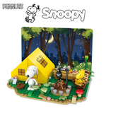 HSANHE Peanuts® Snoopy Town Tale Camping Building Block Set-One Quarter