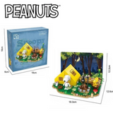 HSANHE Peanuts® Snoopy Town Tale Camping Building Block Set-One Quarter