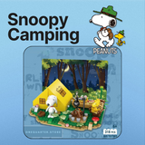 HSANHE Peanuts® Snoopy Town Tale Camping Building Block Set-One Quarter