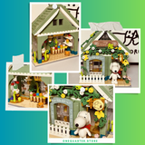 HSANHE Peanuts® Snoopy Town Tale Flower Shop Building Block Set-One Quarter