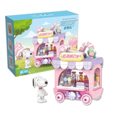 HSANHE Peanuts® Entrepreneur Snoopy Candy Stand Building Block-One Quarter