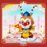 Happy Build Uproar in Heaven Great Sage Sun Wukong Micro-Diamond Particle Building Block Set-One Quarer