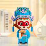 Happy Build Uproar in Heaven TanHua Sun Wukong Micro-Diamond Particle Building Block Set-One Quarer